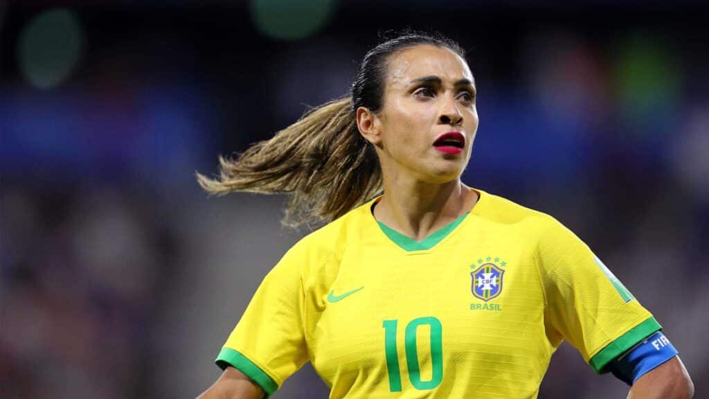 Jogadora Marta, camisa 10 da Seleção Brasileira